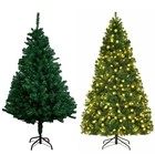 4 5 6 7ft Artificial Pine Christmas Tree With Led Lights Outdoor Xmas Holiday