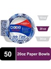  4 Pack  Dixie Ultra Disposable Paper Bowls  20 Oz  Multi-color  50 Count