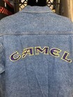Vintage Camal Denim Jacket Size L Large  off The Edge never Worn New Perfect hc 
