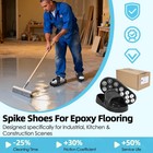 Epoxy Spike Shoes For Resin Flooring  Us Large Large  Is Black