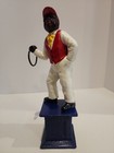 Vintage Cast Iron Hitching Post Horse Jockey  jocko Graves  Vintage Door Stopper