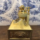 Vtg Deco-tel Rotary Dial Phone Gold Ornate Victorian Regency Style