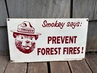 1961 Old Smokey Bear   Us Forest Service Metal Prevent Forest Fires Metal Sign