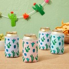 12 Pack Soda Sleeves For Beer Cans  Cooler Sleeves For Cactus Party Supplies