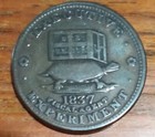 1837 Hard Times Token Executive Experiment L 18  Ht 32 Jackass And Turtle 