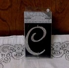  Letter C Monogram  Cake Topper Crystal Rhinestone Silverwedding Anniversary Nip