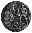 2024 Cameroon Wild West Cowboy Duel 2 Oz Antique Finish Silver Coin