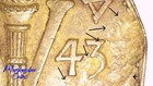 1943 Canadian Five Cents Nickel -major Lamination Defective Planchet  Mint Error