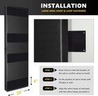 Gym Wall Padding  Basketball Court Wall Protector  60  L X 20  W X 2  H Black