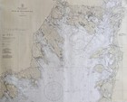 Orig 1937 Nautical Map Chart  251 head Of Buzzards Bay cape Cod Canal island Old