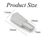 30pcs 7mm Cabinet Shelf Pegs Spoon Shape Support Pins Holders    