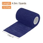 12 Rolls Adhesive Elastic Tape Bandage 3  X 5 Yards Wrap Knee Tape Navy Blue