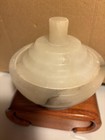 Vintage Art Deco Alabaster Dresser Vanity Box 5    Across