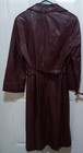 Rare Vintage Womens 1970 s Donenfelds Dayton Burgundy Trench Coat With Tie Belt