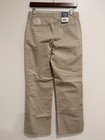 Izod Girls Khaki tan Uniform Pants Adjustable Waist Size 12 1 2 Plus Z055206b