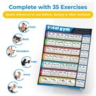 Total Gym Fr7946 24  X 36  Quick Reference Exercise Chart W 35 Workouts