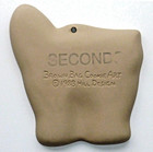 Vintage 1988 Brown Bag Cookie Art Scaredy Cat Mold Factory Second 6  Across