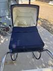 Vintage Pedigree Coach-built Pram     Classic Navy   Cream Baby Carriage 1950 s