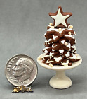 Artisan 1 12 Gingerbread Christmas Tree W  Stand Dollhouse Miniature Decoration