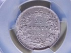 1874 Canada Canadian Silver 25 Cent Victoria Coin Pcgs Certified