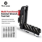 West Biking Bike Repair Tool Kit Ratchet Wrench Quick Release Socket Tire Lever