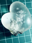 Rare Sea Glass   From Japan  A Heart With Bubbles Formed From Impact