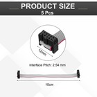 5 Pcs Flat Ribbon Cable  2 54mm Pitch 12mm Width 10cm Long 10 Pin