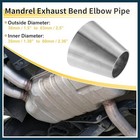 Mandrel Exhaust Bend Elbow Pipe 1 5  Inch Od To 2 5  Inch Od 1 5 -2 5  Od
