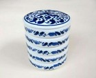 Chinese Painting Tool Sumi-e Stack Of Five Ceramic Color Mixing Trays With A Lid