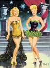 Vintage Uncut 1953 Betty Grable Paper Dolls pretty  1 Top Reproduction  1 Seller