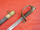 Antique American Civil War M1850 Staff And Field Officers Sword Decorated Blade