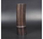 Japanese Vintage Bronze Vase Bamboo Shape Sculpture Jar Ikebana Pot 6 7 Inch