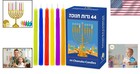 Festive 44-pack Multicolored Candles For Menorah - Brighten Your Hanukkah Nights