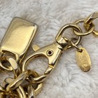 Heavy Gold Tone Chain Belt Funky Retro Disco Signed Exp 38 