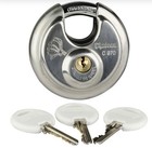 Chateau Padlock Stainless Steel Heavy Duty  3 Keys Round Disc Lock Chateau C-970