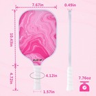 Composite Pink Pickleball Paddle With Cover For Women  Graphite Carbon Fiber    