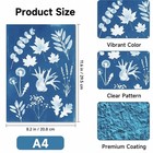 Sun Print Paper Kit Cyanotype Paper 24 Sheets Cyanotype Papers With 1 Sheet Acry