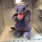 Vintage Dakin Plush Lavender Baby Dragon 1983 Stuffed Animal 10  Tall Korea