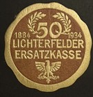Travelstamps  Germany Advertising Label 50th Anniv Lichterfelder Cash Registers