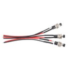 3 Pack Mini Push Button Pre-wired Momentary N o Off-on Switch Plug 12v 5amp Spst