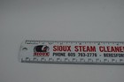 Vintage Sioux Steam Cleaner Corp  Advertising Metal Ruler Made In Usa