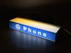 Bell Systems Western Electric Phone Booth Lighted Sign Double Two Light Bulbs