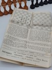 Vintage Drueke Chess No  0  Unweighted Wooden Chessmen Complete In Original Box