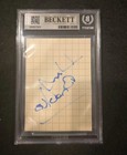 Herb Brooks Signed Cut 1980 Usa Hockey Miracle On Ice Autograph Beckett Bas