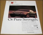 1997 Lincoln Mark Viii Print Ad 1996 Automobile Car Advertisement Page Nicorette