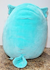 Squishmallows Winston The Owl Stuffed Plush Turquoise W  Yellow Beak 16 