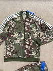 Adidas Originals Tracksuit Junior Boys Kids 2 Piece Set Full Zip Large New Sz L