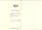Last Will And Testament Of John Wightman Pittsburgh Pennsylvania 1944