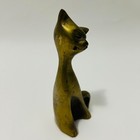Vintage Mid Century Modern Mcm Solid Brass Siamese Cat 6 