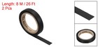 2 Pack 26ft Grip Finishing Tape Pvc Racquet Tapes Racket Sticky Seal Black